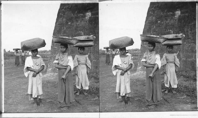 Filipino Women Returning from Market